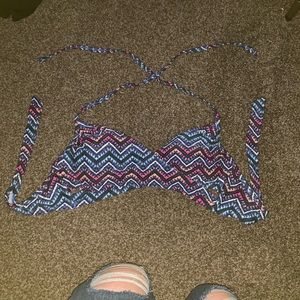 Multi colored bikini top